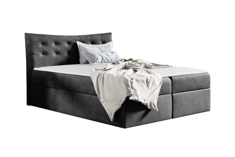 Hayton Sengramme 120x200 cm - Mørkegrå - Sengeramme & sengestel