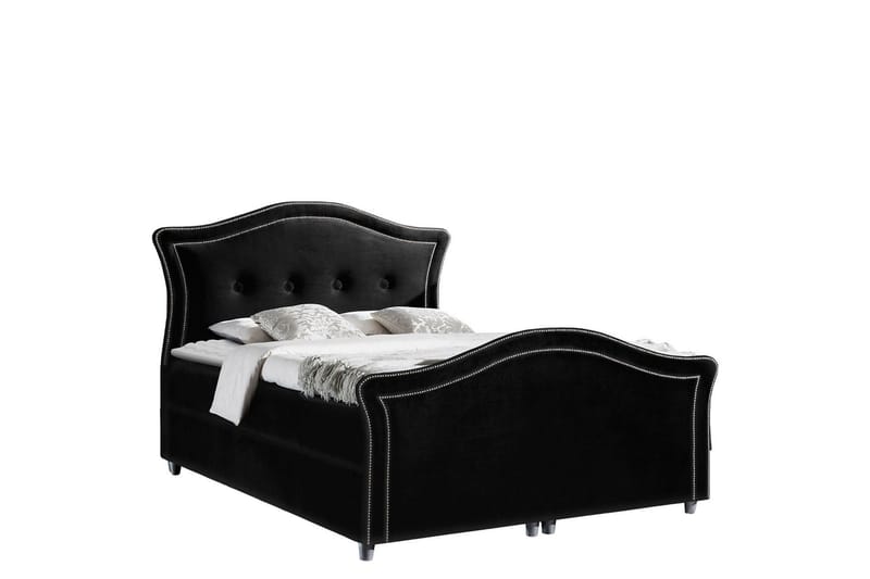 Hestra Lux Sengepakke Kontinentalseng 160x200 cm, Sort