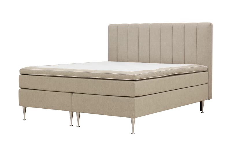 Hilton High Komplet Sengepakke 160x200 cm - Beige - Møbler - Senge - Kontinentalsenge