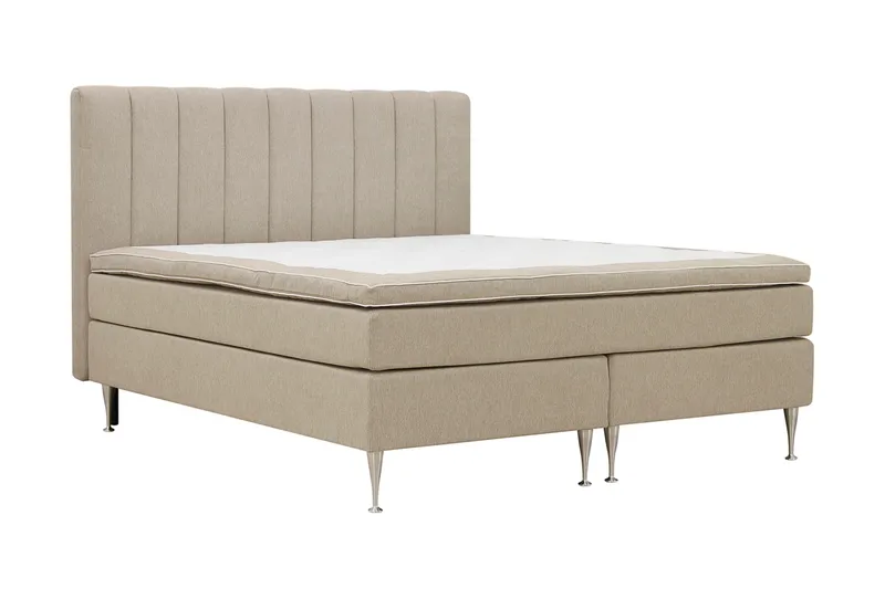 Hilton High Komplet Sengepakke 160x200 cm - Beige - Møbler - Senge - Kontinentalsenge