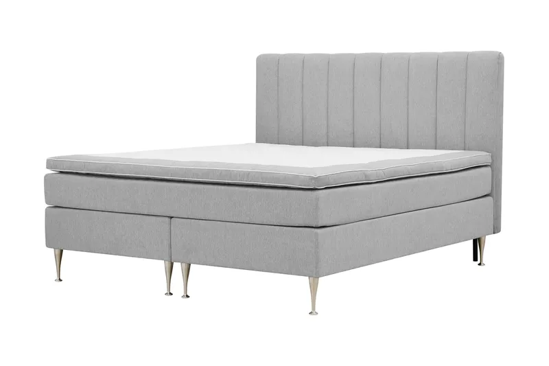 Hilton High Komplet Sengepakke 160x200 cm - Grå - Møbler - Senge - Kontinentalsenge