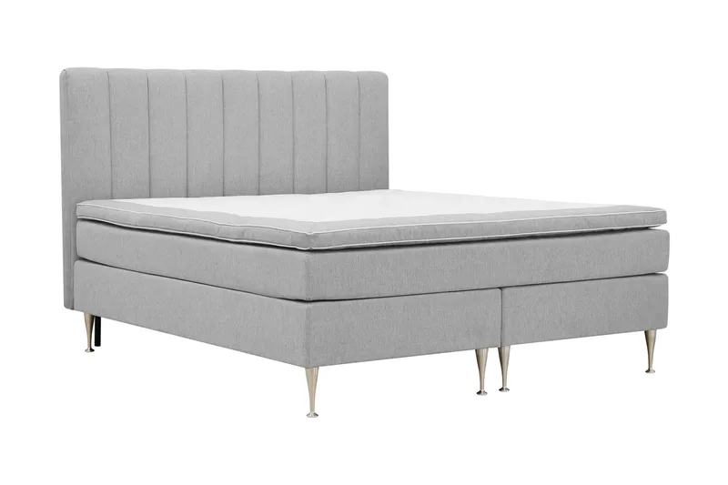 Hilton High Komplet Sengepakke 160x200 cm - Grå - Møbler - Senge - Kontinentalsenge