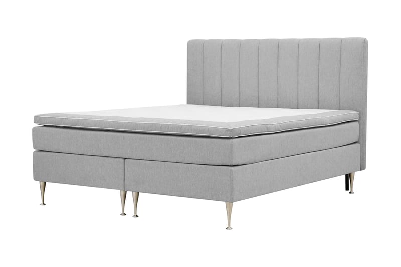 Hilton High Komplet Sengepakke 160x200 cm - Grå - Møbler - Senge - Komplet sengepakke
