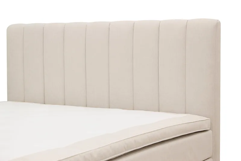 Hilton High Komplet Sengepakke 160x200 cm - Lys beige - Møbler - Senge - Kontinentalsenge