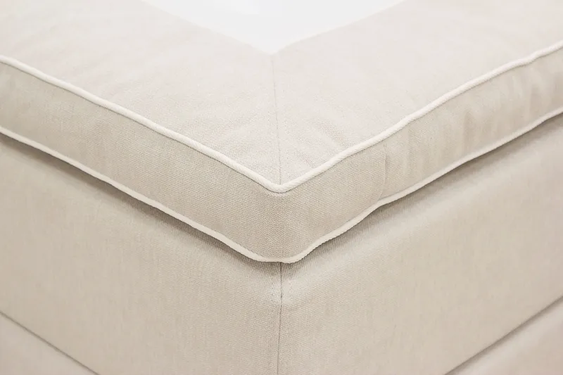 Hilton High Komplet Sengepakke 160x200 cm - Lys beige - Møbler - Senge - Kontinentalsenge