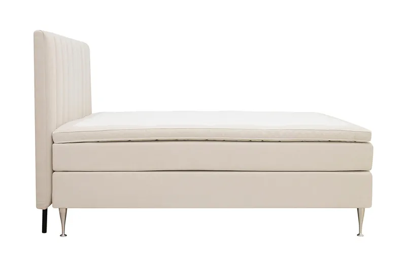 Hilton High Komplet Sengepakke 160x200 cm - Lys beige - Møbler - Senge - Kontinentalsenge