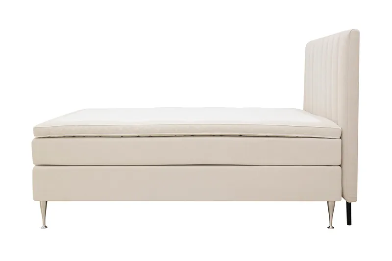 Hilton High Komplet Sengepakke 160x200 cm - Lys beige - Møbler - Senge - Kontinentalsenge