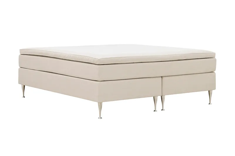 Hilton High Kontinentalseng 160x200 cm - Lys beige - Møbler - Senge - Kontinentalsenge