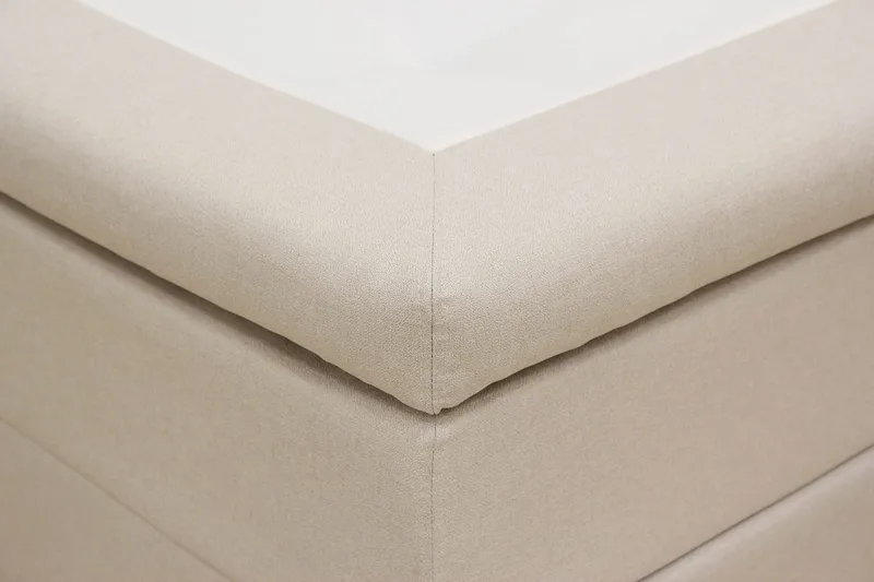 Hilton Komplet Sengpakke 160x200 cm Kontinentalseng med diamant sengegavl - Beige - Møbler - Senge - Kontinentalsenge