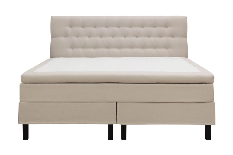 Hilton Komplet Sengpakke 160x200 cm Kontinentalseng med diamant sengegavl, Beige