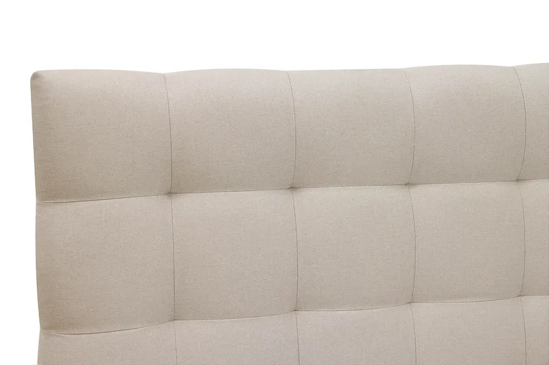 Hilton Komplet Sengpakke 160x200 cm Kontinentalseng med kvadreret sengegavl - Beige - Møbler - Senge - Kontinentalsenge