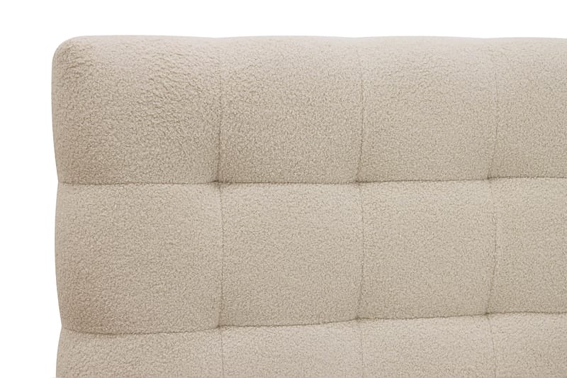 Hilton Komplet Sengpakke 160x200 cm Kontinentalseng med kvadreret sengegavl - Beige - Møbler - Senge - Komplet sengepakke