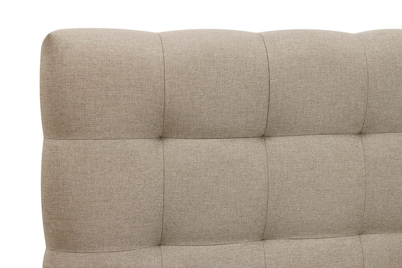 Hilton Komplet Sengpakke 160x200 cm Kontinentalseng med kvadreret sengegavl - Beige - Møbler - Senge - Komplet sengepakke