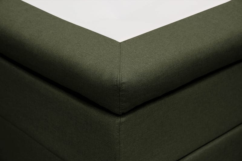 Hilton Komplet Sengpakke 160x200 cm Kontinentalseng med kvadreret sengegavl - Grøn - Møbler - Senge - Kontinentalsenge