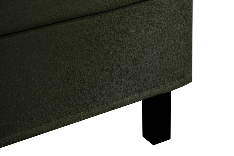 Hilton Komplet Sengpakke 160x200 cm Kontinentalseng med kvadreret sengegavl - Grøn - Møbler - Senge - Kontinentalsenge