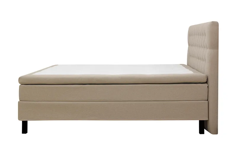 Hilton Komplet Sengpakke 180x200 cm Kontinentalseng med diamant sengegavl - Beige - Møbler - Senge - Kontinentalsenge