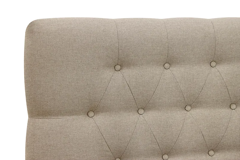 Hilton Komplet Sengpakke 180x200 cm Kontinentalseng med diamant sengegavl - Beige - Møbler - Senge - Kontinentalsenge