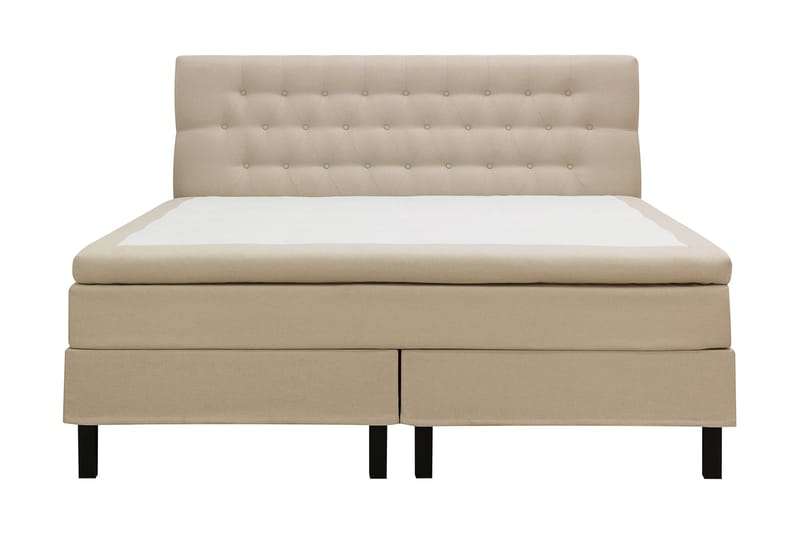 Hilton Komplet Sengpakke 180x200 cm Kontinentalseng med diamant sengegavl - Beige - Møbler - Senge - Komplet sengepakke
