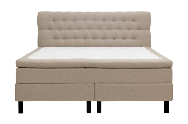 Hilton Komplet Sengpakke 180x200 cm Kontinentalseng med diamant sengegavl - Beige - Møbler - Senge - Komplet sengepakke