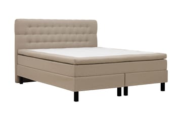 Hilton Komplet Sengpakke 180x200 cm Kontinentalseng med diamant sengegavl - Beige - Møbler - Senge - Komplet sengepakke