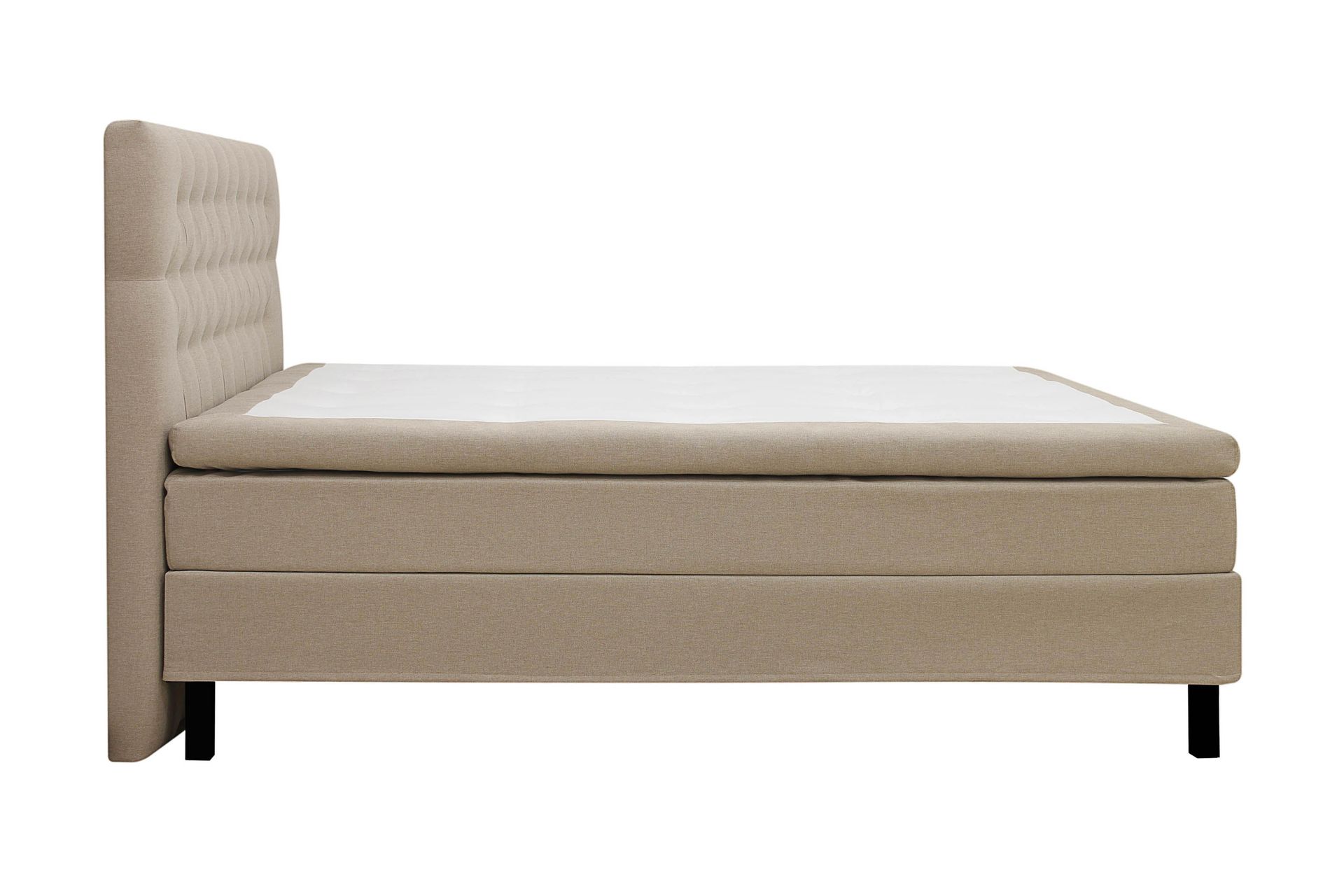 Hilton Komplet Sengpakke 180x200 cm Kontinentalseng med diamant sengegavl - Beige - Møbler - Senge - Komplet sengepakke