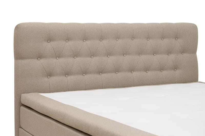 Hilton Komplet Sengpakke 180x200 cm Kontinentalseng med diamant sengegavl - Beige - Møbler - Senge - Komplet sengepakke