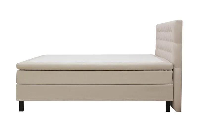Hilton Komplet Sengpakke 180x200 cm Kontinentalseng med diamant sengegavl - Beige - Møbler - Senge - Kontinentalsenge