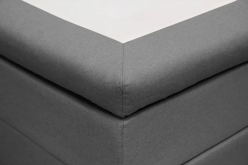 Hilton Komplet Sengpakke 180x200 cm Kontinentalseng med diamant sengegavl - Grå - Møbler - Senge - Kontinentalsenge
