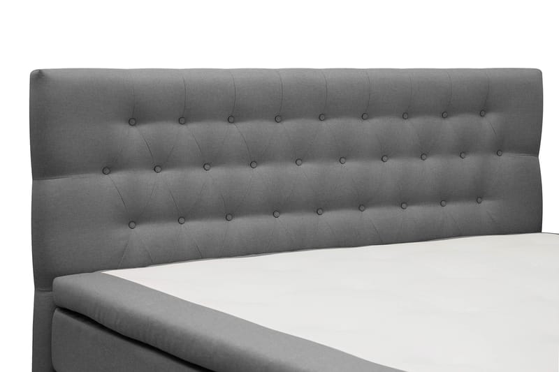 Hilton Komplet Sengpakke 180x200 cm Kontinentalseng med diamant sengegavl - Grå - Møbler - Senge - Komplet sengepakke