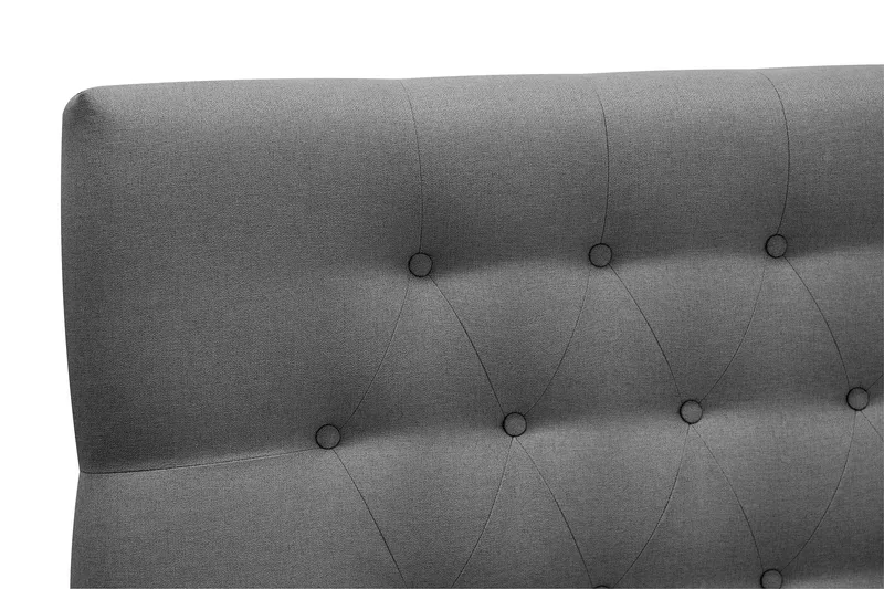 Hilton Komplet Sengpakke 180x200 cm Kontinentalseng med diamant sengegavl - Grå - Møbler - Senge - Kontinentalsenge