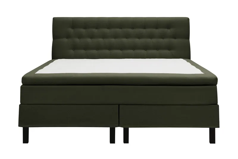 Hilton Komplet Sengpakke 180x200 cm Kontinentalseng med diamant sengegavl, Grøn