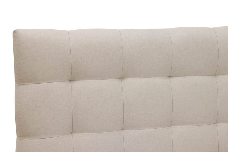 Hilton Komplet Sengpakke 180x200 cm Kontinentalseng med kvadreret sengegavl - Beige - Møbler - Senge - Komplet sengepakke