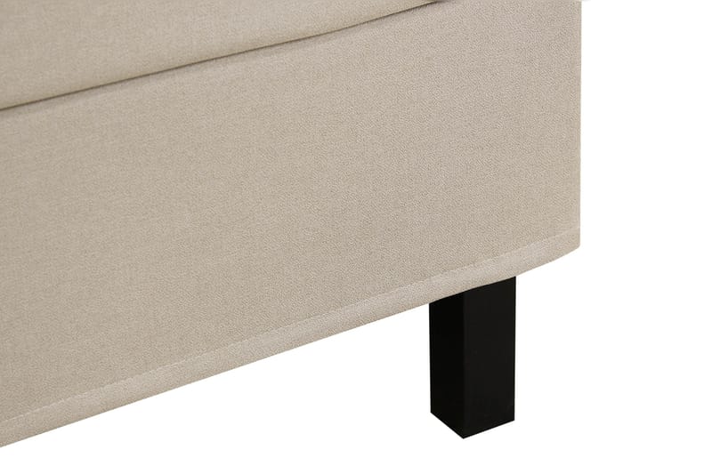 Hilton Komplet Sengpakke 180x200 cm Kontinentalseng med kvadreret sengegavl - Beige - Møbler - Senge - Komplet sengepakke