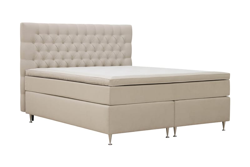 Hilton Luksus Komplet Sengepakke 160x200 cm - Beige - Møbler - Senge - Komplet sengepakke