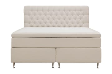 Hilton luksus Komplet Sengepakke 160x200 cm Kontinentalseng med knapstukket sengegavl i bouclé