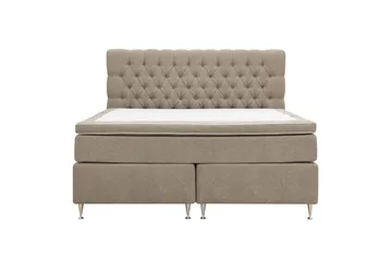 Hilton Lyx komplet sengepakke 160x200 cm kontinentalseng med knapbetrukket sengegavl i chenille