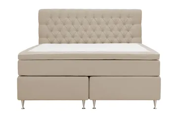 Hilton Lyx Komplet Sengepakke 160x200 cm Kontinentalseng med knapdekoreret sengegavl
