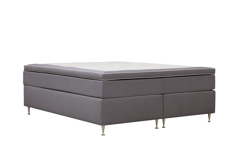 Hilton Lyx Kontinentalseng 160x200 cm - Grå - Møbler - Senge - Kontinentalsenge