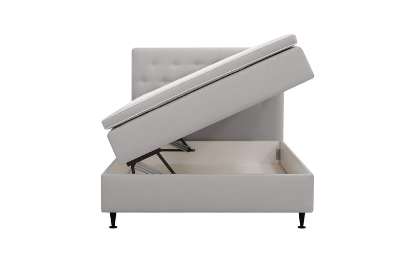 Hilton Plus Komplet sengepakke med opbevaring 120x200 cm - Grå - Møbler - Senge - Kontinentalsenge