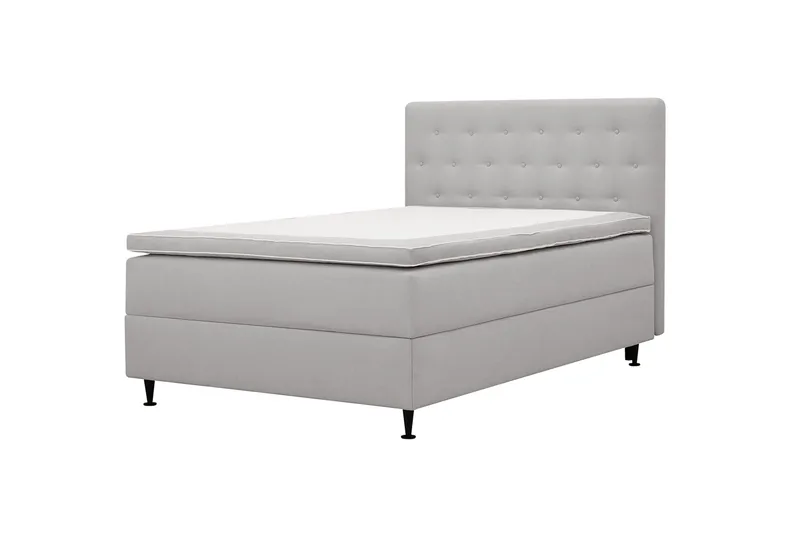 Hilton Plus Kontinentalseng med opbevaring 120x200 cm - Grå - Møbler - Senge - Kontinentalsenge