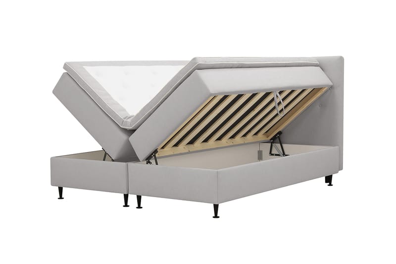 Hilton Plus Kontinentalseng med opbevaring 180x200 cm - Grå - Møbler - Senge - Kontinentalsenge