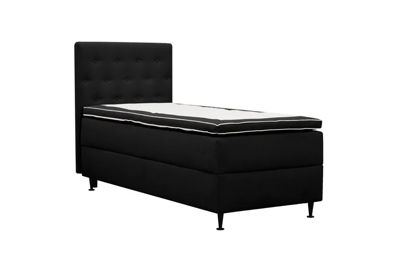 Hilton Plus Komplet sengepakke med opbevaring 90x200 cm - Antracit - Møbler - Senge - Kontinentalsenge