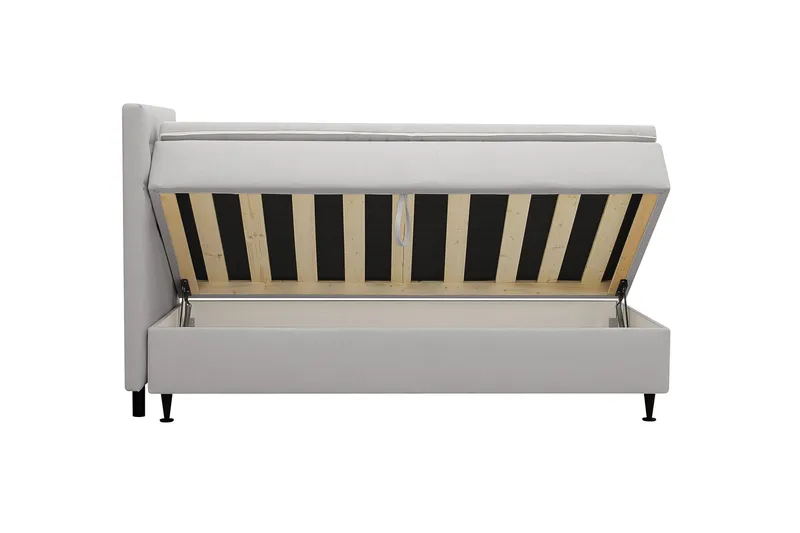 Hilton Plus Komplet sengepakke med opbevaring 90x200 cm - Grå - Møbler - Senge - Kontinentalsenge