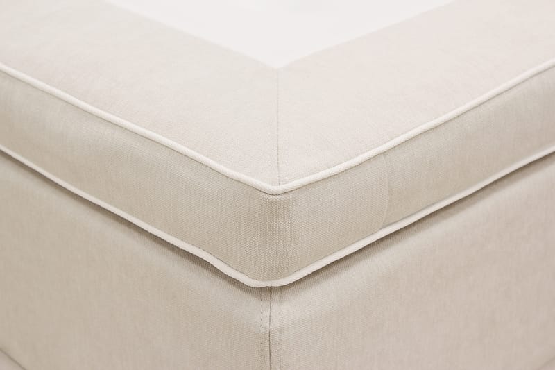 Hilton Premium Kontinentalseng 180x200 cm - Beige Stof - Møbler - Senge - Kontinentalsenge