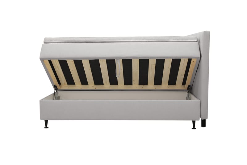 Hilton Plus Komplet sengepakke med opbevaring 160x200 cm - Grå - Møbler - Senge - Kontinentalsenge