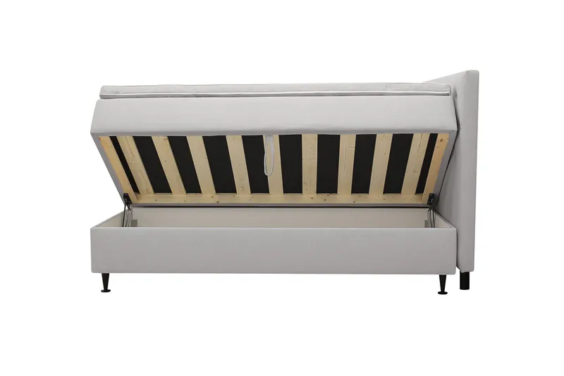 Hilton Plus Komplet sengepakke med opbevaring 180x200 cm - Grå - Møbler - Senge - Kontinentalsenge