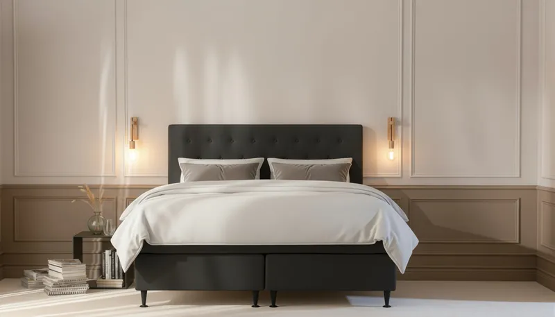 Hilton Plus Komplet seng pakke 180x200 cm - Antracit - Møbler - Senge - Komplet sengepakke