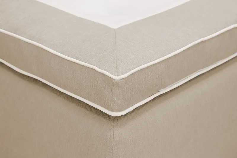 Hilton Plus Komplet sengepakke med opbevaring 90x200 cm - Beige - Møbler - Senge - Kontinentalsenge