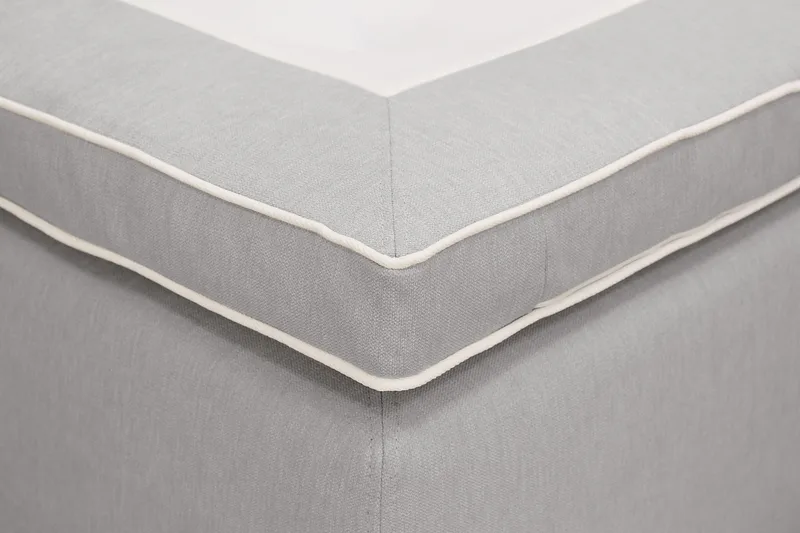 Hilton Plus Komplet sengepakke med opbevaring 180x200 cm - Grå - Møbler - Senge - Kontinentalsenge