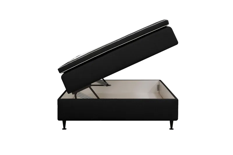 Hilton Plus Kontinentalseng med opbevaring 120x200 cm - Antracit - Møbler - Senge - Kontinentalsenge